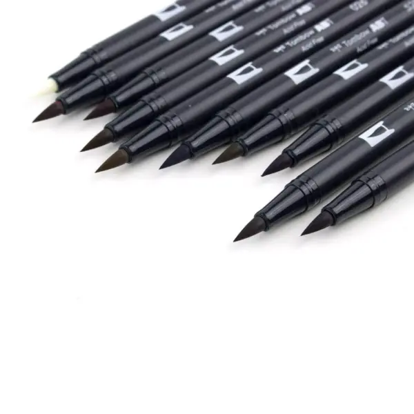 Tombow 10ct Dual Brush Pen Art Markers - Muted