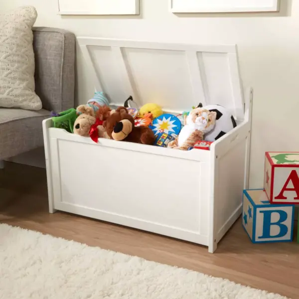 Melissa & Doug Wooden Toy Chest - White