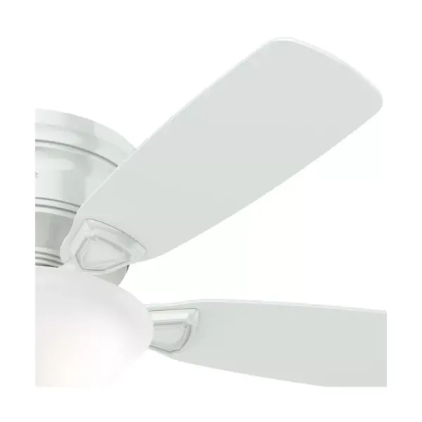 48" LED Low Profile Ceiling Fan (Includes Energy Efficient Light Bulb) White - Hunter