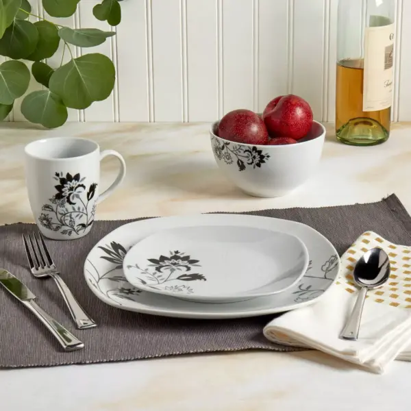 16pc Porcelain Rebecca Dinnerware Set - Tabletops Gallery