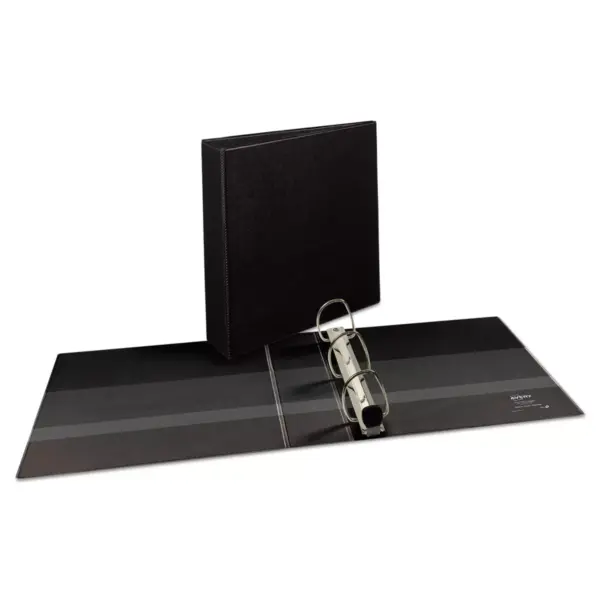 Avery Heavy-Duty View Binder w/Locking 1-Touch EZD Rings 2" Cap Black 79692