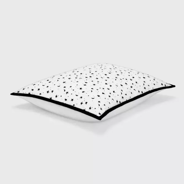 Star Cotton Sham Black - Pillowfort™