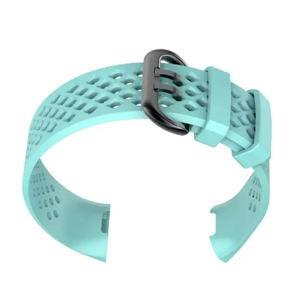 Insten Soft TPU Rubber Replacement Band For Fitbit Charge 4 & Charge 3, Light Blue