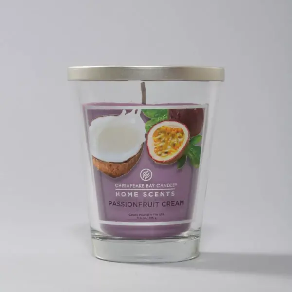 11.5oz Glass Jar Passionfruit Cream Candle - Home Scents by Chesapeake Bay Candle