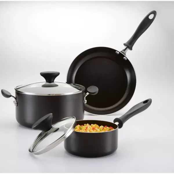 Farberware Reliance 6qt Covered Saute Pan with Helper Handle Black