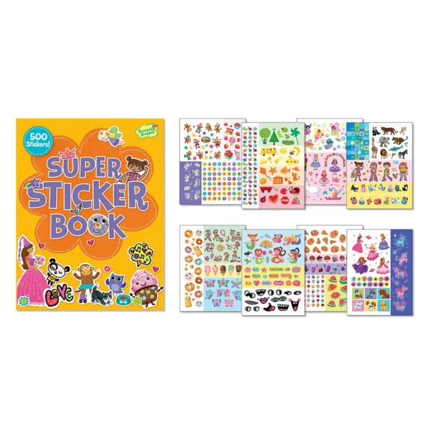 MindWare Girl Super Sticker Activity Book - Stickers - 500 Pieces