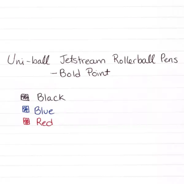 Uni-Ball Jetstream RT Roller Ball Retractable Waterproof Pen Black Ink Bold 73832