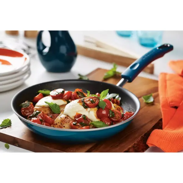 Rachael Ray 12.5" Hard Enamel Aluminum Nonstick Skillet Blue