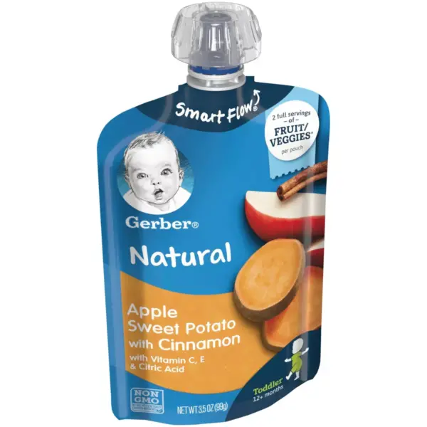 Gerber Toddler Apple Sweet Potato with Cinnamon Pouch - 3.5oz