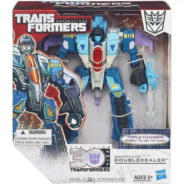 Voyager Class Decepticon Doubledealer | Transformers Generations Thrilling 30 Action figures