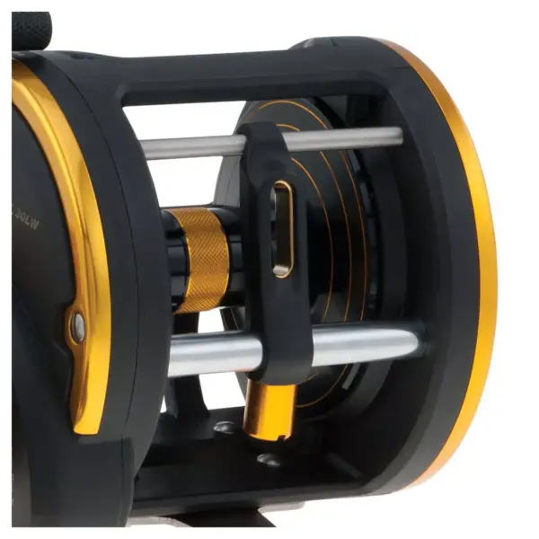 Penn SQL50LW Squall Levelwind Lightweight Saltwater Fish Trolling Fishing Reel, Black & Gold