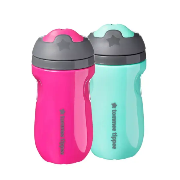 Tommee Tippee 2pk Insulated Sippee Toddler Cup - Pink/Mint - 9oz