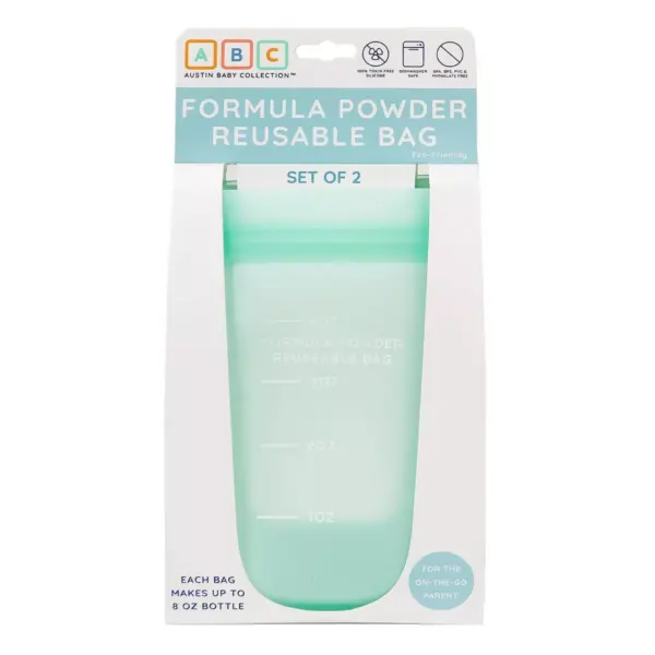 Austin Baby Collection Formula Powder Reusable Bag - 2pk