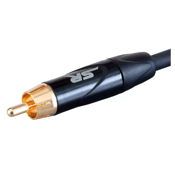 Monoprice XLR Female to RCA Male - 6 Feet - Black, Heavy Gauge 24AWG On Tour Cables, Gold Plated Connectors - Stage Right Series