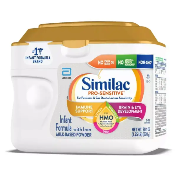 Similac Pro-Sensitive Non-GMO Infant Formula with Iron Powder - 20.1oz