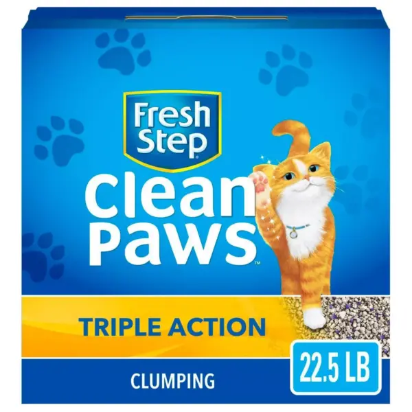 Fresh Step Triple Action Clumping Scented Cat Litter - 22.5lbs