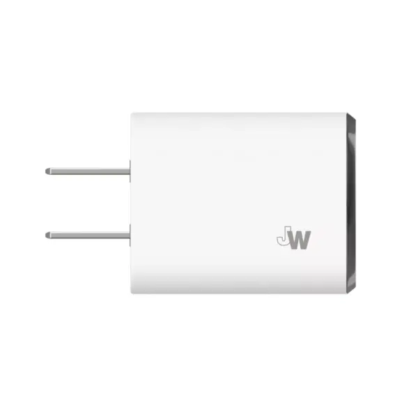 Just Wireless 2.4A/12W 1-Port USB-A Home Charger with 10ft TPU Lightning to USB-A Cable - White