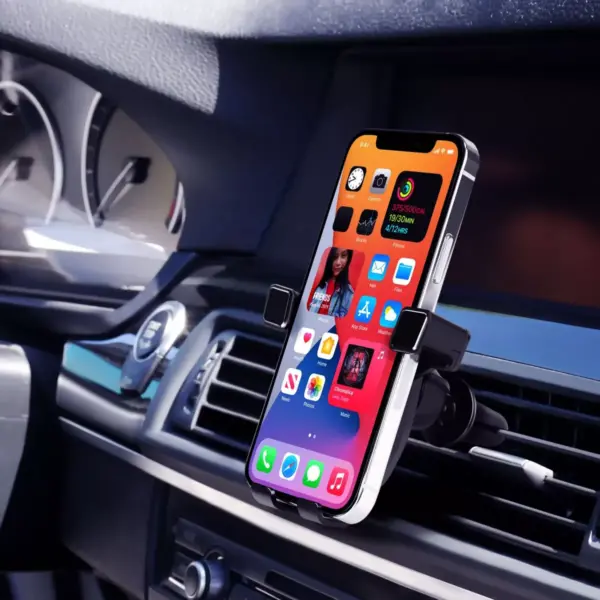 Insten Car Phone Holder, Gravity Air Vent Mount with Hands Free Auto Lock for iPhone 12 Pro Max 11 XS XR Cell Phones Universal