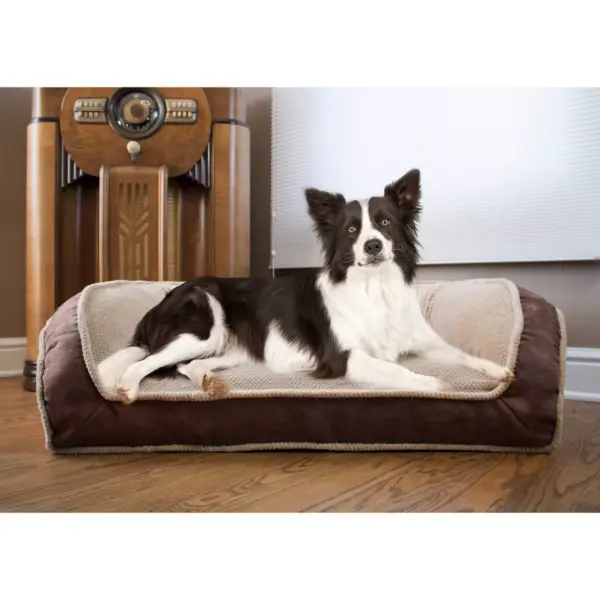 Arlee Home Fashions Deep Seated Lounger Sofa and Couch Style Driftwood Dog Bed - 40x25