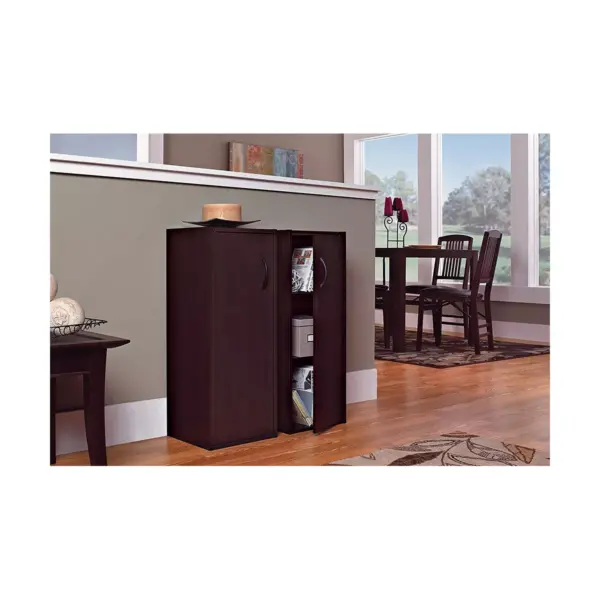 ClosetMaid 899100 Home Stackable 1-Door Storage Organizer, Espresso (2 Pack)