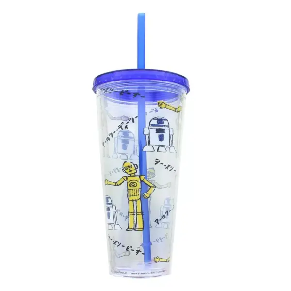 Seven20 Star Wars Kanji Droids R2D2/C3PO Plastic Tumbler