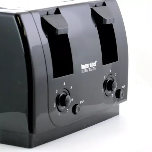 Better Chef 4 Slice Dual-Control Black Toaster