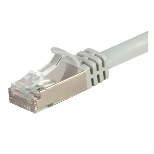 Monoprice Cat7 Ethernet Network Patch Cable - 3 feet - Gray | 26AWG, Shielded, (S/FTP) - Entegrade Series