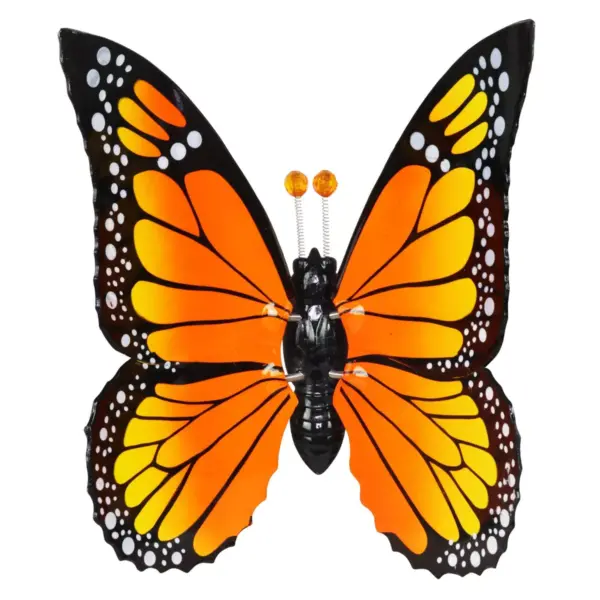 2pk 11" Plastic and Metal Windy Wings Butterfly Stakes - Exhart