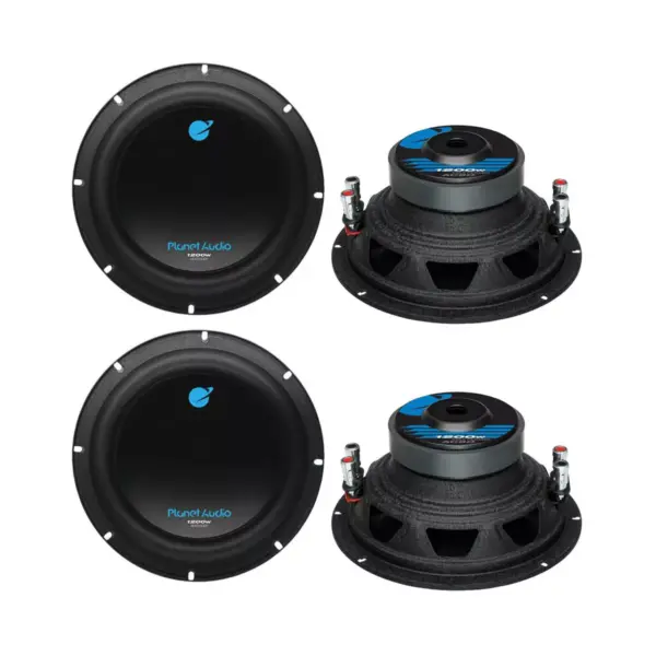 Planet Audio AC8D 8" 4800 Watt Car Subwoofers Power Sub Woofer DVC 4 Ohm