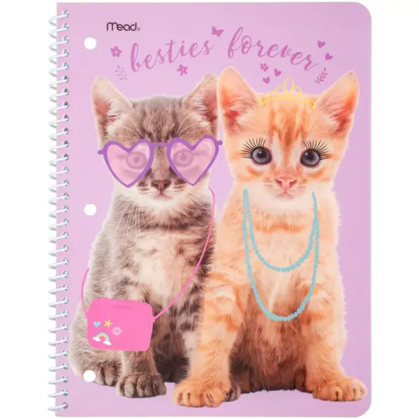 Mead Besties Forever 1 Subject Wide Ruled Spiral Notebook