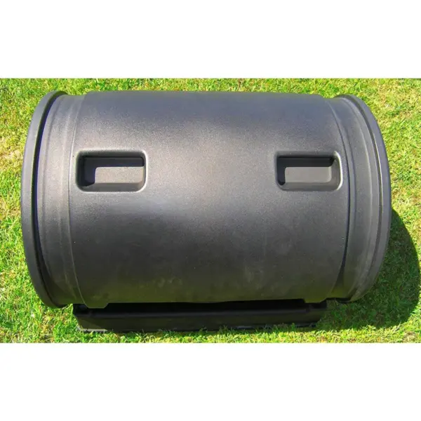 Good Ideas Compost Wizard Jr Outdoor Garden Compost Bin Container, Black