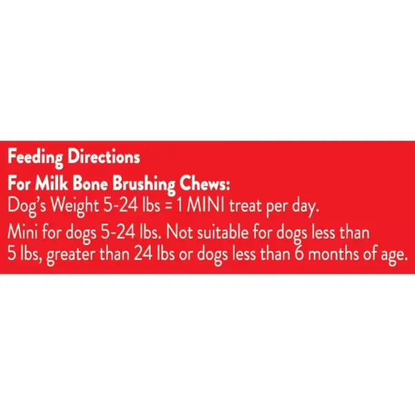 Milk-Bone Brushing Chews Chicken Dental Dog Treats - 48ct/18.9oz