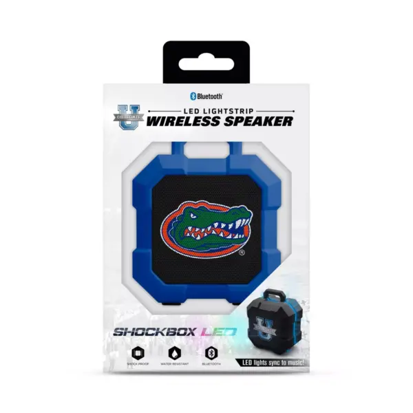 NCAA Florida Gators LED Shock Box Bluetooth Speaker