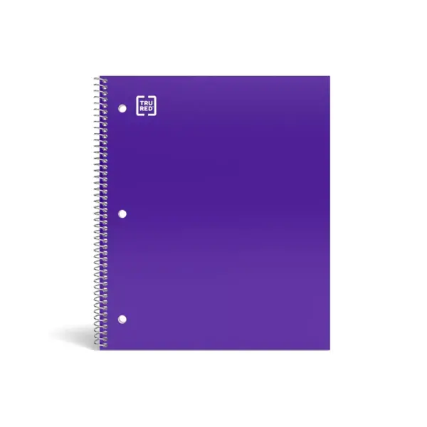 Staples Poly Cover Notebook College Ruled Purple 8-1/2" x 11" 12 PK 20954CT