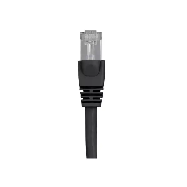 Monoprice Cat6A Ethernet Patch Cable - 20 Feet - Black | Network Internet Cord - RJ45, 550Mhz, STP, Pure Bare Copper Wire, 10G, 26AWG