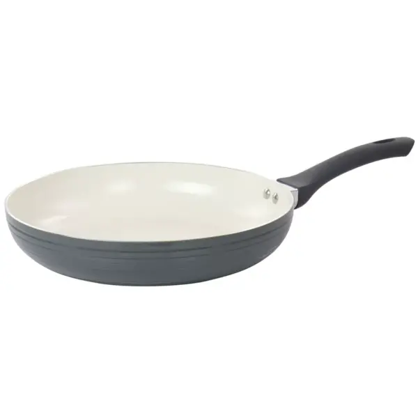 Oster Ridge Valley 12 Inch Aluminum Nonstick Frying Pan in Grey