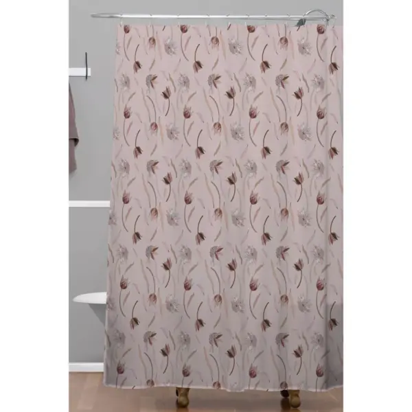 Iveta Abolina Evonne Mauve Shower Curtain Pink - Deny Designs