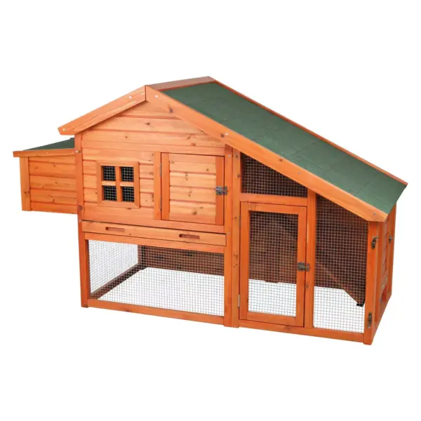 Trixie Pet Chicken Coop with a View - Brown