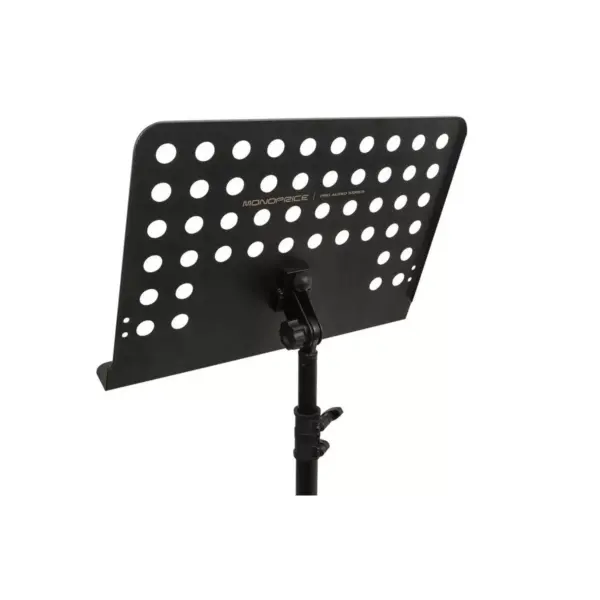 Monoprice Heavy-Duty Sheet Music Stand With Height Adjustable Base Between 26 -46in Above The Floor