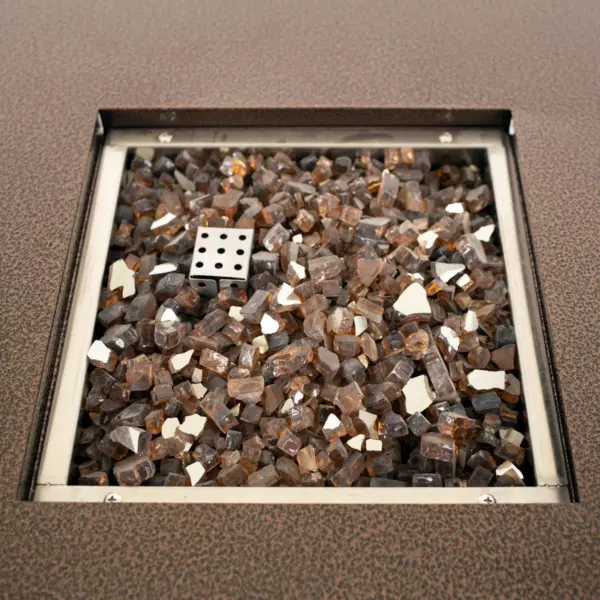 Pleasant Hearth 10lb Amber Tempered Glass Rocks