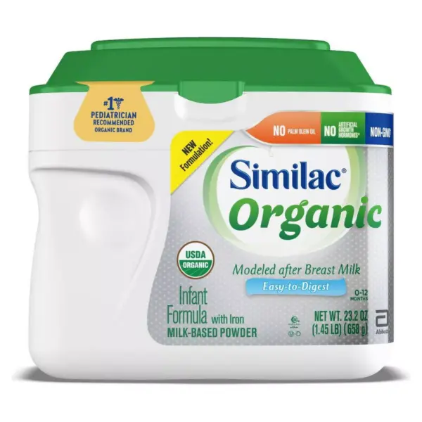 Similac Organic Non-GMO Infant Formula with Iron Powder - 20.6oz