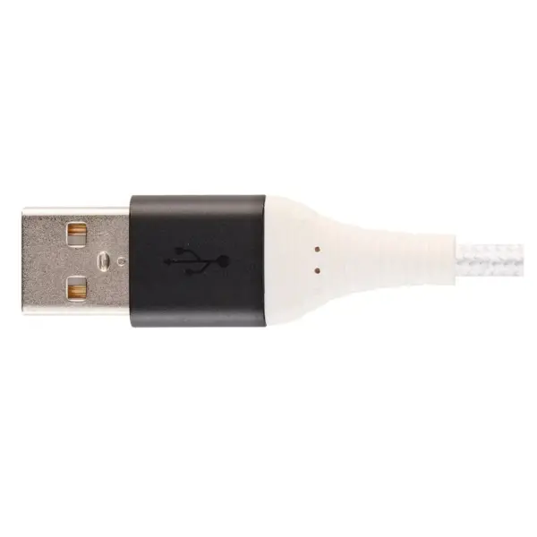 Monoprice Apple MFi Certified Lightning to USB Type-A Charge and Sync Cable - 6ft - White, Kevlar-Reinforced Nylon-Braid, Durable - AtlasFlex Series