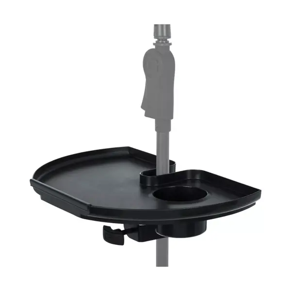 Gator GFW-MICACCTRAY Frameworks Extra Large Microphone Stand Accessory Tray with Drink Holder and Guitar Pick Tab