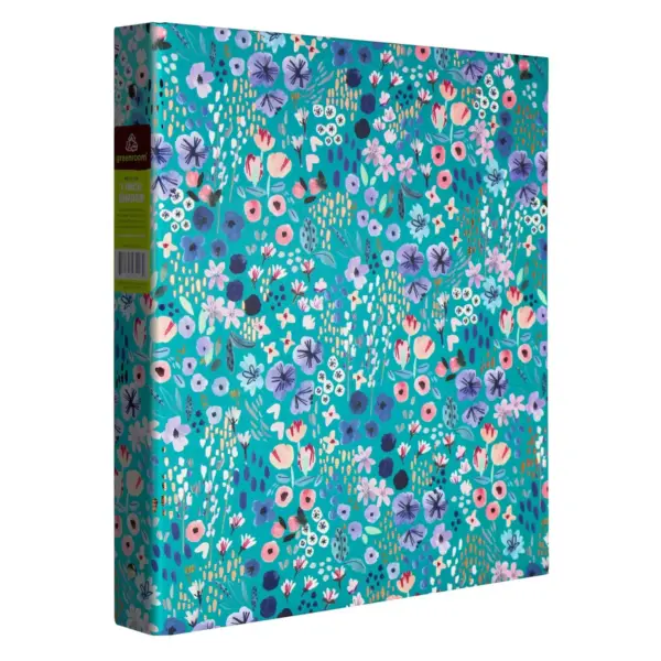 1" Ring Binder Ditsy Floral Green - greenroom