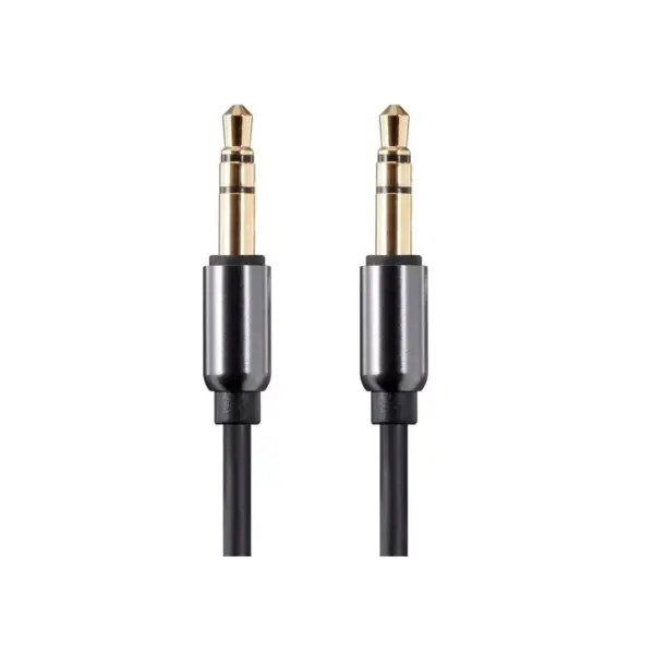 Monoprice Audio Cable - 3 Feet - Black | Auxiliary 3.5mm TRS Audio Cable - Slim, Durable, Gold plated for smartphone, mp3 player, laptop - Onyx Series