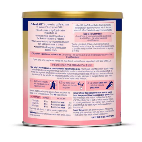 Enfamil A.R. Infant Formula Powder Tub - 12.9oz.