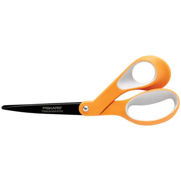 Fiskars Non-Stick Titanium Softgrip Scissors 8"