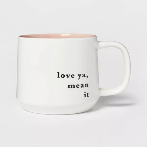 16oz Stoneware Love Ya Mean It Color Splash Mug - Threshold™