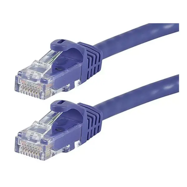 Monoprice Cat6 Ethernet Patch Cable - 75 Feet - Purple | Network Internet Cord - RJ45, Stranded, 550Mhz, UTP, Pure Bare Copper Wire, 24AWG - Flexboot