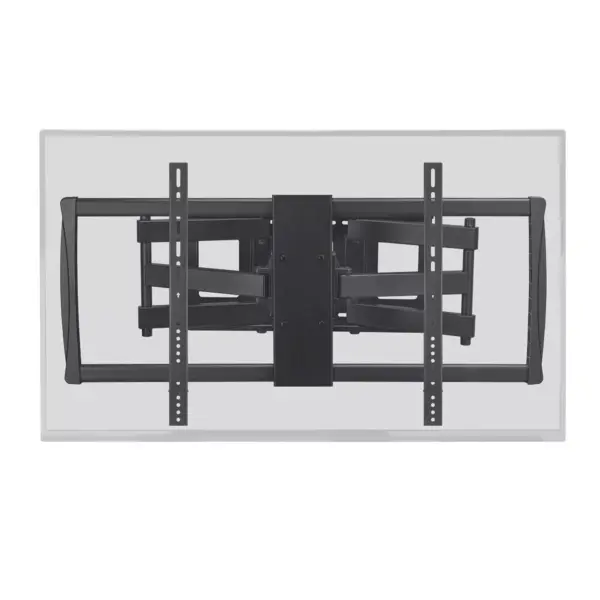 Monoprice Stable Series Full-Motion Articulating TV Wall Mount Bracket - Black | No Logo For TVs 60in to 100in, Max Weight 178lbs, VESA Up to 900x600